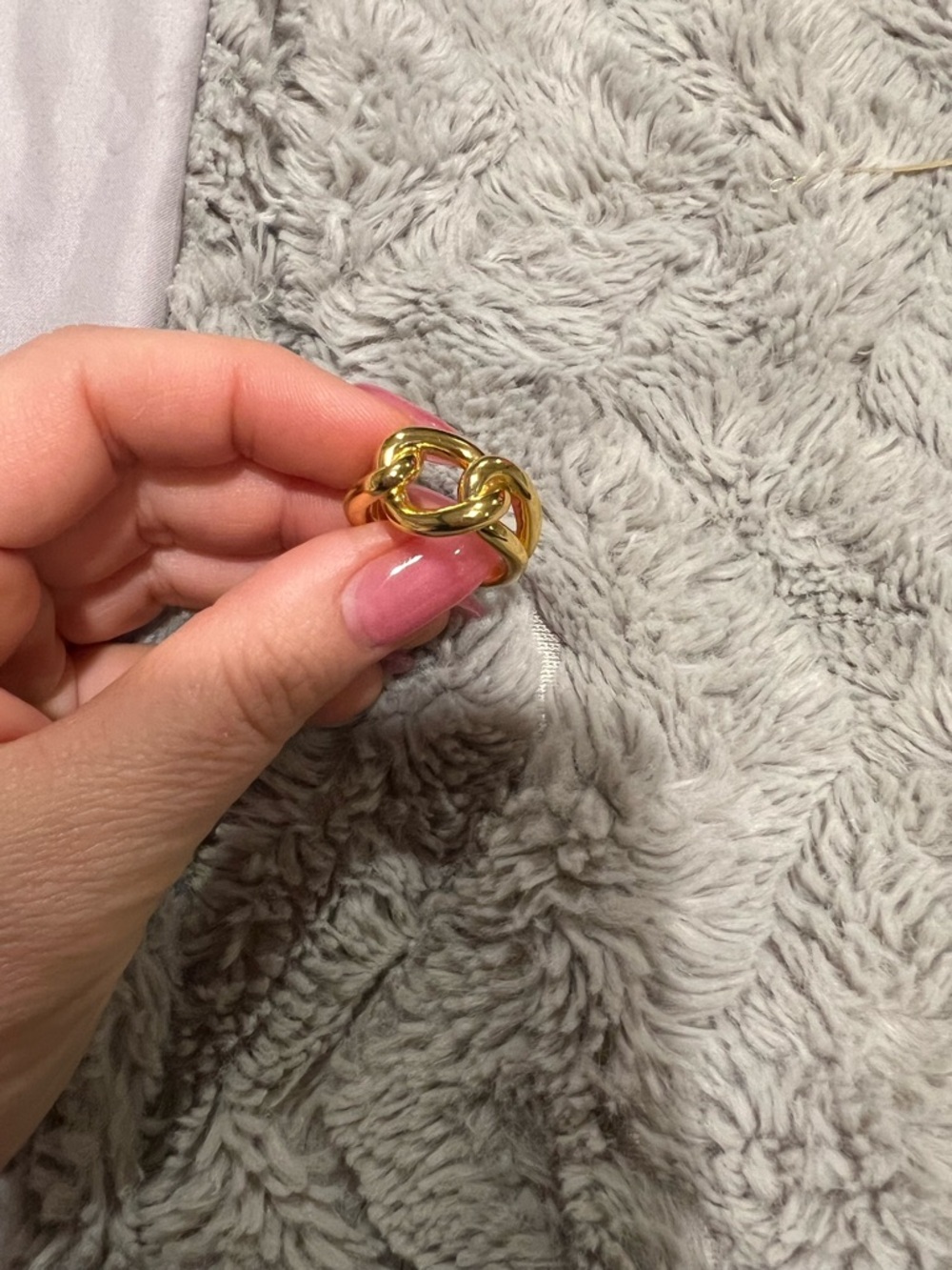 J. Crew Gold Twisted Knot Link Ring